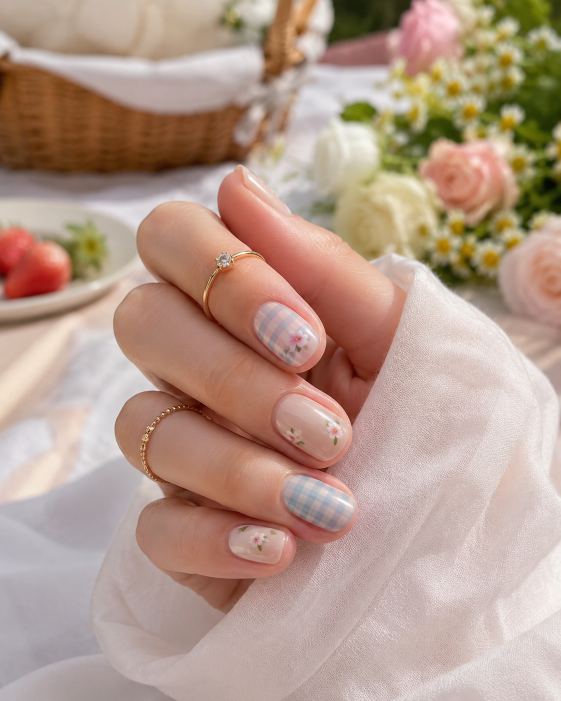Garden Picnic Nails